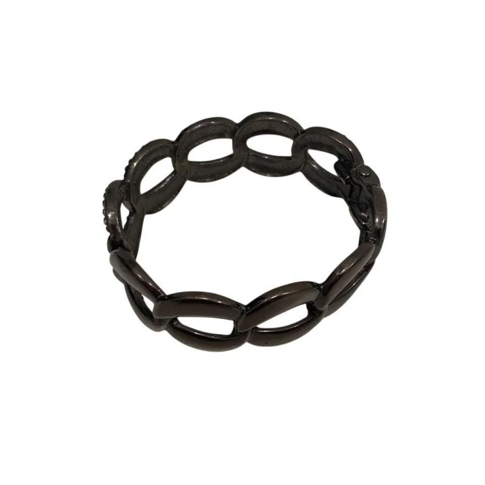 Dark Gray Bangle‎ with bling